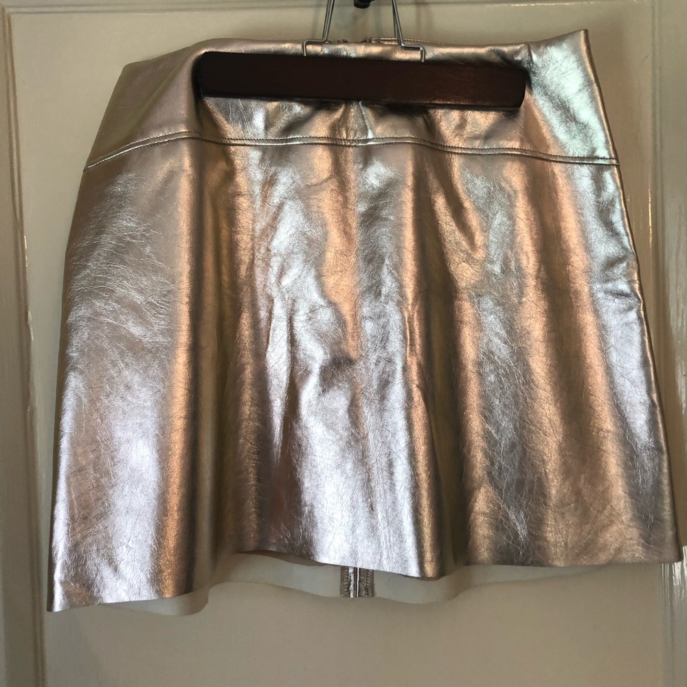 Metallic urban outfitters skirt
